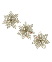 Цветы на проволоке 10x10 см 3шт