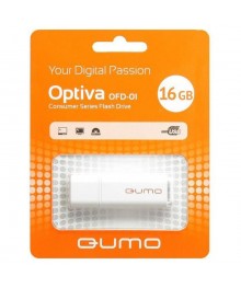 USB2.0 FlashDrives16Gb QUMO Optiva 01 White белыйовокузнецк, Горно-Алтайск. Большой каталог флэш карт оптом по низкой цене со склада в Новосибирске.