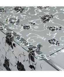 Клеенка GRACE силикон-прозрачная с рис. 0,8х20м 0,65 мм Laser LS-4801A