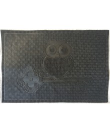 Коврик резиновый 40х60 см, "Сова", черный SUNSTEPшой каталог ковриков оптом со склада в Новосибирске. Коврики оптом с доставкой по Дальнему Востоку.