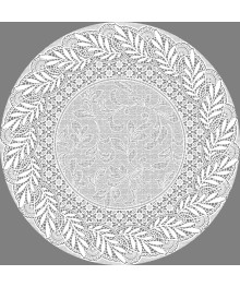 Салфетка Grace Лейс 30х30  LO-1007B СЕРЕБРО круг (12)Пленка самоклеющаяся оптом с доставкой по РФ по низким цекнам.