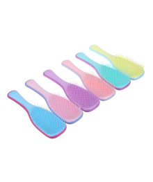 Расческа массажная, пластик, 21,5х6см, 6 цветов