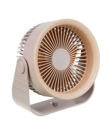 Вентилятор LEBEN настольный аккумуляторный, емкость 3600 мАч, беж.