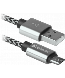 Кабель USB08-03Т PRO USB 2.0 белый, AM-MicroBM, 1м, 2,1А DEFENDERВостоку. Адаптер Rolsen оптом по низкой цене. Качественные адаптеры оптом со склада в Новосибирске.