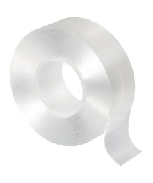 Нано-скотч двусторонний клейкий многоразовый, прозрачный, 5 м 30мм