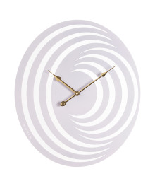 Часы настенные СН 5043 - 002 из металла, 50*43 см, открытая стрелка, белый "Магнетик" (5)