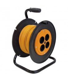 Удлинитель сетевой ENGY на катушке "Премиум", 50м./4роз., б/з, (ПВС 2х0,75)