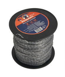Леска для триммера Кузьмич ЛТР-127 2,4мм х 100м (витой квадрат) серый (24)