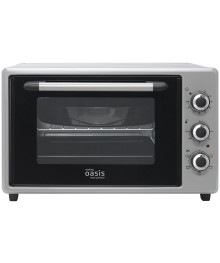 Духовка электрическая Oasis M-40CG1 серый (40л, 1500Вт, конвекция, реш, кругл и прям прот, Турция)