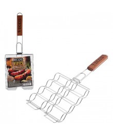 Решетка-гриль для сосисок, колбасок, шпикачек ECOS RD-674, размер: 20*17 смМангал оптом со склада в Новосибирске. Большой каталог посуды для пикника оптом по низкой цене