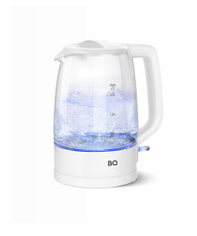 Чайник Blackton Bt KT1839G Белый, стекло (1,7 л, 2200Вт, контроллер STRIX, диск)