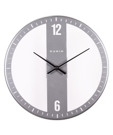 Часы настенные СН 3237 - 005 из металла, d=32 см, открытая стрелка, серебряный "Классика" (10)