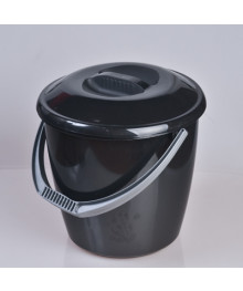 Ведро  10л пласт Удачное Эконом  с крышкой М115К(18992)