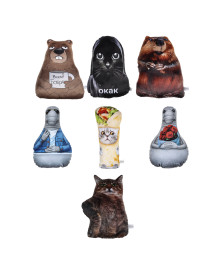 Мягкая игрушка-подушка "Мемчик", полиэстер, 24-30 см, 6 видов