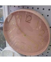 Часы настенные MAX-SAG78-01-1 коралл (диаметр 30см, круглые)