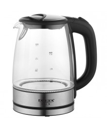 Чайник DELTA LUX DL-1204B стеклян корпус (черный) 2200 Вт, 1,7 л (6/уп)ирске. Отгрузка в Саха-якутия, Якутск, Кызыл, Улан-Уде, Иркутск, Владивосток, Комсомольск-на-Амуре.