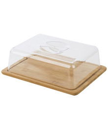 Сырница прямоугольная, BAMBU, из бамбука с крышкой
