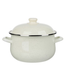 Кастрюля эмалированная Айвори, 22см, 3,6л, индукция