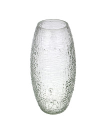 Ваза стеклянная, 10х19,5 см, прозрачная
