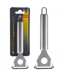 Овощечистка Mallony NIMBUS из нержавеющей стали  с горизонтальным лезвием,, 17,5*5,5 смшой ассортимент товара. Купить овощерезку в Новосибирске оптом по низким ценам большой ассортимент.