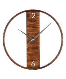 Часы настенные СН 3737 - 002 круглые интерьерные из дерева, лесной орех, d=37см, "Лофт" (5)