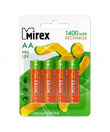 акк R6 Mirex  1400mAh Ni-Mh 1,2V  BL-4 (40/200шт)