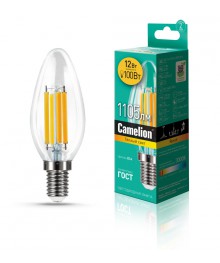 Эл. лампа светодиодная Camelion LED-C35- 12W-FL-/830/E14(Свеча 12Вт 220В, аналог Вт) уп.1/10/100нецк, Ленинск-Кузнецк, Барнаул, Горно-Алтайск, Бийск и др. Большой каталог светодиодных ламп оптом.