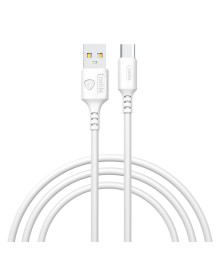 Кабель USB - TYPE C  BY Fusion, 18Вт, 1 м, 3A, TPE, белый