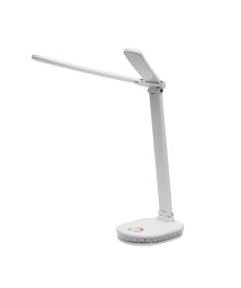 Светильник настол.Ultraflash UF-807 C01 белый (Led, 10Вт, ССТ, диммируемый, RGB подсветка)