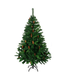 Ель новогодняя "Зеленая с шишками" 150см