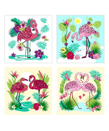 Доска разд стекло "Фламинго" р18*18см, VL48-14