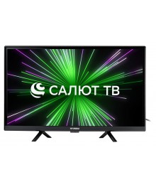 LCD телевизор  Hyundai 24" H-LED24BS5001 Smart Салют ТВ черныйHD DVB-T2/C/S/S2 (RUS)