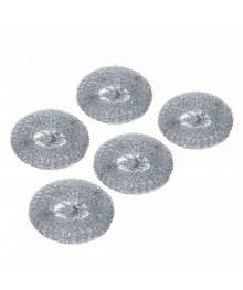 Губка метал  VETTA 5шт, плетенка, 20гГубки для мытья посуды оптом с доставкой по России.