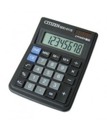 калькулятор Citizen SDC-011 S /8разр/2пит/85*120mmм. Калькуляторы оптом со склада в Новосибирске. Большой каталог калькуляторов оптом по низкой цене.