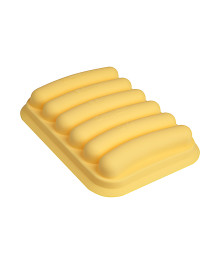 Форма для выпечки с крышкой 17х13см для сосисок, колбасок, кебабов, силикон, 3 цвета