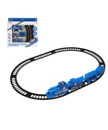 Железная дорога "Грузовой поезд", движение, 1хАА, пластик, 25х25х4 см, 4 дизайна