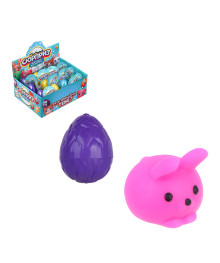 Игрушка-антистресс "Сюрприз в яйце", TPR, PS, 5см, 4 цвета