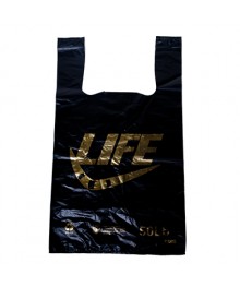 Пакет  майка ПНД 30*54 LIFE черный (50/1000 в упак) (85183)ке. Контейнеры оптом с доставкой по Дальнему Востоку. Большой каталог коробок оптом по низкой цене.