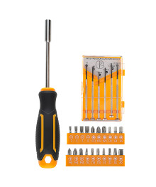 Набор инструментов РОКОТ 27ми предметов, отвертка под биты, 20 бит, 6 отверток для точных работ