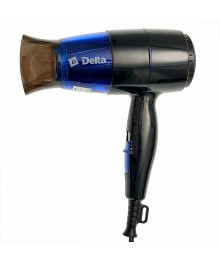 Фен DELTA DL-0907 : СКЛАДНАЯ РУЧКА,1400Вт, черный с синим (24)