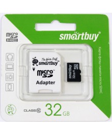 Пам.MicroSDHC,32Gb Smart Buy (Class 10) LE + переходник SDужаем в Красноярск, Иркутск, Якутск, Кызыл, Улан-Уде, Хабаровск, Владивосток, Комсомольск-на-Амуре.