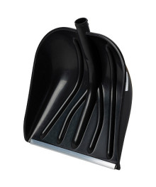 Лопата снег пласт. 405*400 без черенка с мет. планкой "Мороз" (d32мм)