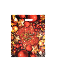 Пакет проруб.ПВД 38*47/60мкм  Конфетти НГ (531545)