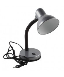 Светильник настол.Camelion KD-301   серебро   (Е27, 230V/60W)том со склада в Новосибирске. Большой каталог настольных светильниковCamelion оптом по низкой цене.