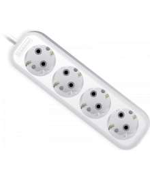 Удлинитель сетевой Defender R340 16A 7 м, с заземлением, выключ