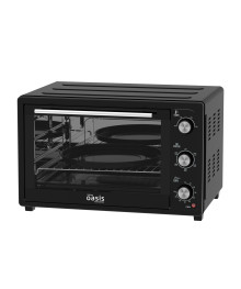 Духовка электрическая Oasis M-60CB2 чёр (60л, 2кВт, конвекция, 2 стекла, реш, 2 противн, Турция)