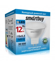 Эл. лампа светодиодная Smartbuy Gu5,3-12W/6000 (SBL-GU5_3-12-60K)