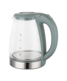 Чайник MAXTRONIC MAX-419 стекл, зелён, нерж (1,8 кВт, 1,8 л) (12/уп)