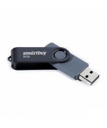 USB2.0 FlashDrives32 Gb Smart Buy  Twist Black (SB032GB2TWK)овокузнецк, Горно-Алтайск. Большой каталог флэш карт оптом по низкой цене со склада в Новосибирске.