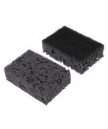 губка д/посуды набор 12 шт BLACK, 9,8x6,5x3,1 см, коралл